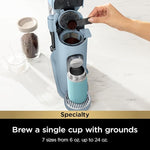 Load image into Gallery viewer, Ninja Pod &amp; Grounds Specialty XL Single-Serve Coffee Maker, K-Cup Pod Compatible, Brews Grounds, Compact Design, Built-In Milk Frother, 68-oz. Reservoir, 6oz. Cup-24oz. Mug Sizes, Denim Blue, PB055ABL