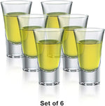 Load image into Gallery viewer, Bormioli Rocco Dublino Collection Shot Glasses - Set of 6 Clear Shot Tumblers With Heavy Base – 2-Ounce Shooter Glass For Spirits &amp; Liquors – Classic European Design Drinkware For Bar, Pub &amp; Home Use