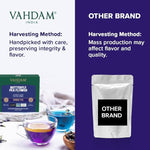 Load image into Gallery viewer, VAHDAM, Butterfly Pea Flower Tea Bags (40 Pyramid Teabags) Vegan, Non-GMO | Delicate &amp; Earthy | Direct From Source - Plant Based Biodegradable Tea Bags | Brew Iced Tea, Cooking, Mocktails &amp; Cocktails