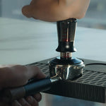 Load image into Gallery viewer, IKAPE 53.3MM Semi-Transparent Coffee Tamper for Espresso, Spring Calibrated with Threaded Premium Stainless Steel Base, Suitable for 54mm Breville Bottomless Portafilters(New Upgrade)