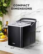Load image into Gallery viewer, Silonn Ice Maker Countertop, Portable Ice Machine with Carry Handle, Self Cleaning Ice Makers with 1.8 L Water Tank and Big Ice Basket, 9 Cubes in 6 Mins, Ideal for Home Kitchen RV