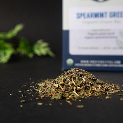 Organic Positively Tea Company, Spearmint Green Tea Bags, 20 Count