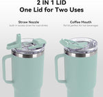 Load image into Gallery viewer, HASLE OUTFITTERS 30oz Tumbler With Handle, Insulated Travel Coffee Mug With Straw Leak-Proof Double Wall Stainless Steel Vacuum Tumblers Metal Cup with Straw for Hot and Cold Drink