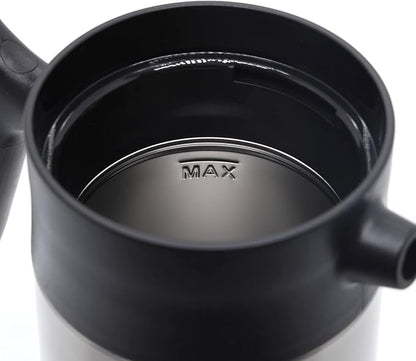 French Press Coffee Maker-32oz Insulated Coffee Press with Wood Grain Handle- Large Capacity, Tea, Espresso & Cold Brew, Stainless Steel