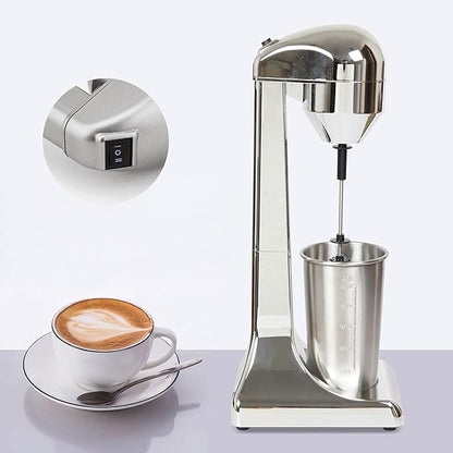 Commercial Stainless Steel Milk Shake Machine, Stainless Steel Milk Shaking Machine,One Head Drink Mixer 110V (One Head)