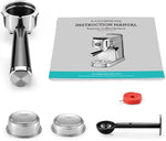 Load image into Gallery viewer, CASABREWS 5418 PLUS Espresso Machine 20 Bar, Compact Espresso Maker with Steam Milk Frother, Stainless Steel Coffee Machine with 34oz Detachable Water Tank for Cold Brew, Cappuccino, Silver