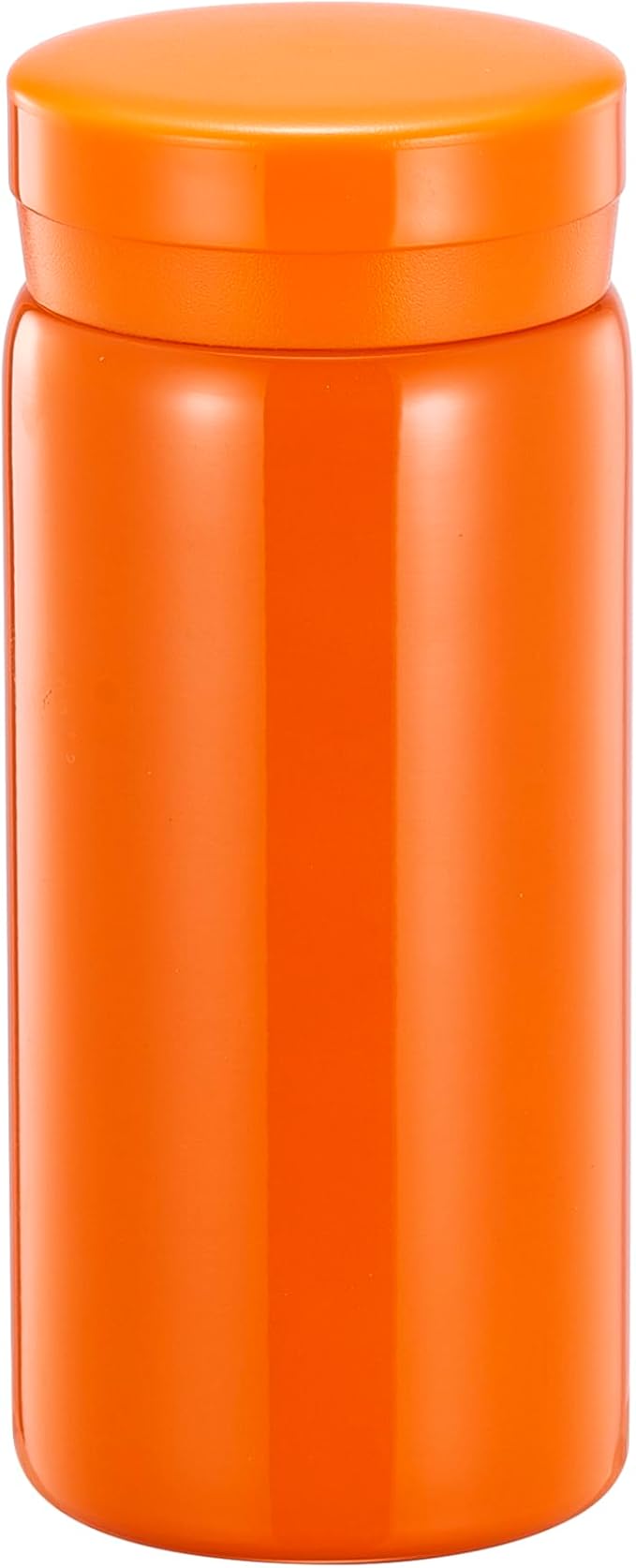 Mini Thermos Cute Water Bottle - 7 oz Tiny Insulated Vacuum 18/10 Stainless Steel Small Flask - Leak Proof & Spill Proof & Keeps Cold and Hot for Drink, Coffee, Tea - Orange
