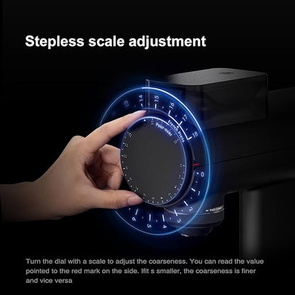 TIMEMORE Sculptor 078 Turbo Burr Coffee Bean Grinder, Electric Grinder with Stepless Coarseness Adjustment, Only Suitable for Pour over - Black