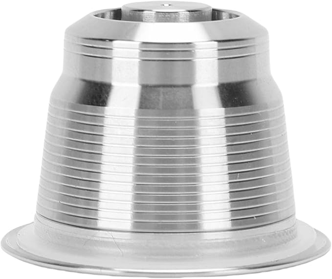 Asixxsix Refillable Coffee Pods, Stainless Steel Reusable Espresso Capsules with Brush and Spoon, Refillable Coffee Capsule for Coffee Machines Accessories Reusable Filters