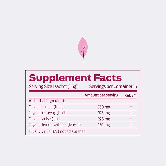 HELPS TEAS | Helps Nursing Mother Tea | Organic herbal blend of fennel, caraway, anise and lemon verbena that will help you during your breastfeeding period | 16 Tea Bags |