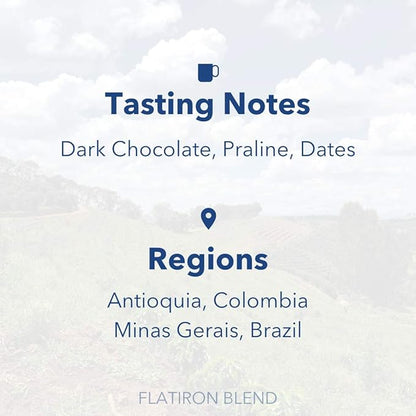 Partners Coffee Roasters, Flatiron Blend, Whole Bean Coffee - 12 Ounce - Medium-Dark Roast