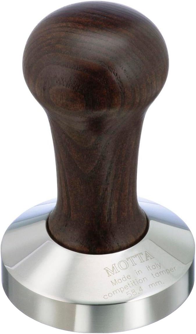 Metallurgic Motta Brown Beechwood Competition Tamper, 58.4 mm