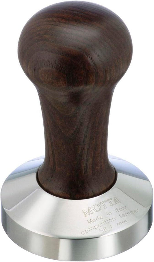Metallurgic Motta Brown Beechwood Competition Tamper, 58.4 mm