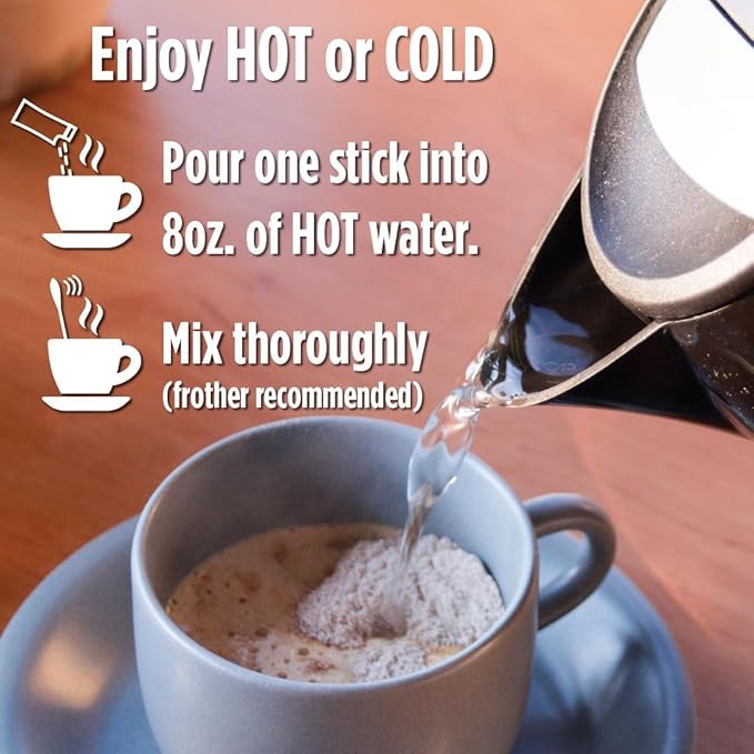 Oriente Dark Roast Instant Coffee, 40 ct, Sweetened Espresso – 100% Arabica Coffee, Instant Hot or Iced Coffee - Just add water