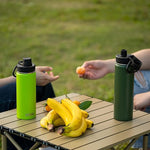 Load image into Gallery viewer, koodee Insulated Water Bottle, 22 oz Stainless Steel Double Wall Vacuum Wide Mouth Sport Bottle with Leakproof Spout Lid(Grass Green)