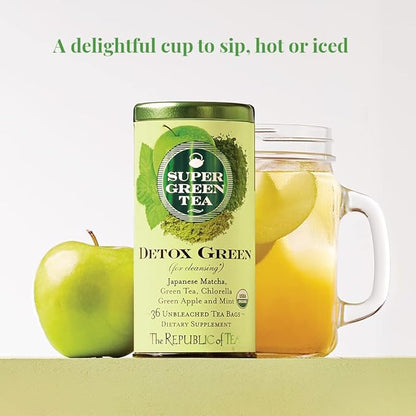 The Republic of Tea, Tea Detox Green Organic, 36 Count
