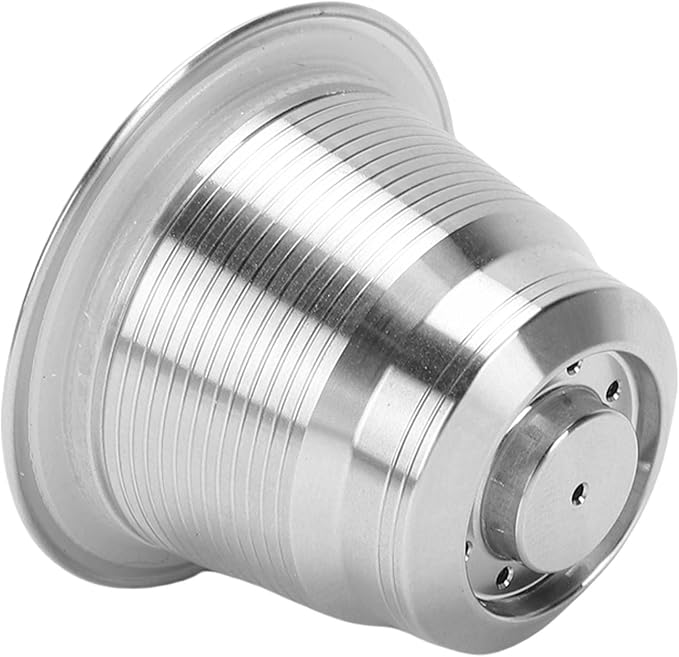 Asixxsix Refillable Coffee Pods, Stainless Steel Reusable Espresso Capsules with Brush and Spoon, Refillable Coffee Capsule for Coffee Machines Accessories Reusable Filters