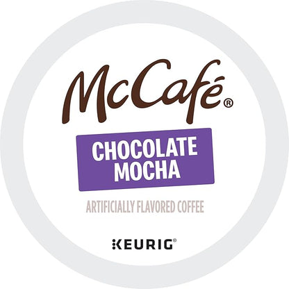 McCafe Chocolate Mocha, Single Serve Coffee Keurig K-Cup Pods, Flavored Coffee, 60 Count, (6 Packs of 10)