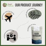Load image into Gallery viewer, MagJo Naturals Black Peppercorn (whole), Exclusive Cambodian Memot Black Pepper