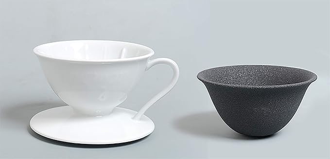 Japanese Ceramic Coffee Dripper & Reusable Filter, Arita Porcelain