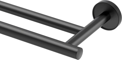 Gatco 5554MX Sky Double Towel Bar, 24 Inch, Matte Black