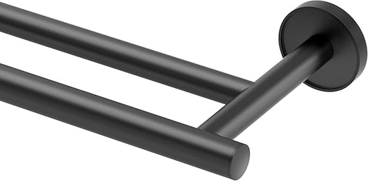 Gatco 5554MX Sky Double Towel Bar, 24 Inch, Matte Black