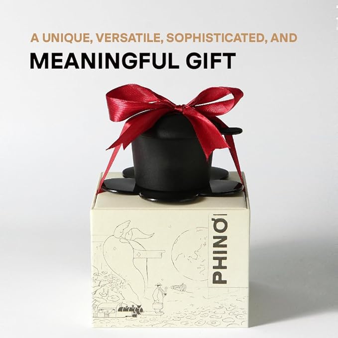 [Holiday Gift] Vietnamese Phin Filter, Plastic Reusable Pour Over Coffee Dripper, Single Cup Coffee Filter with Flower Design for Manual Brewing, Gift for Christmas Thankgiving (Black)