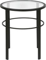 Load image into Gallery viewer, Henn&amp;Hart 20" Wide Round Side Table in Blackened Bronze, Table for Living Room, Bedroom