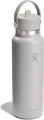 Load image into Gallery viewer, Hydro Flask Water Bottle - Insulated Stainless Steel - Wide Mouth Flex Straw Lid, Non Spill, Leakproof and Refillable in 40 Oz Tonal Birch