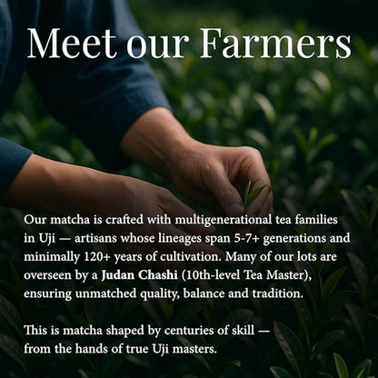 Origin Uji Superior Ceremonial Grade Matcha Powder, Yabukita Single Cultivar, First Harvest, Shade-Grown, Stone-Milled by Level 10 Tea Master from Uji, Kyoto, Japan