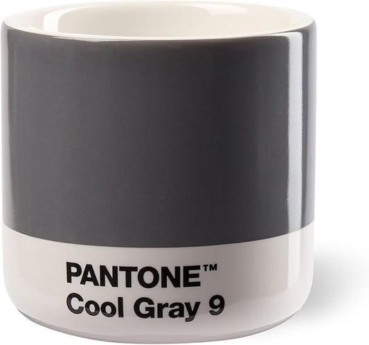 Copenhagen Design Pantone Macchiato Cup - Coffee, Latte, Macchiato Mug - 3.34oz/100ml, Cool Grey 9