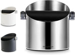 Load image into Gallery viewer, Espresso Knock Box, Large Capacity &amp; Non-Slip Base Coffee Knock Box, Barista Tools, Espresso Machine Accessories (Silver)