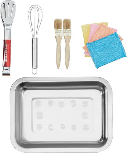 VEVOR Commercial Waffle Maker, 1300W Round Waffle Iron, Non-Stick Rotatable Waffle Baker Machine With 122-572℉ Temp Range and Time Control, Teflon-Coated Baking Pan Stainless Steel Body 120V