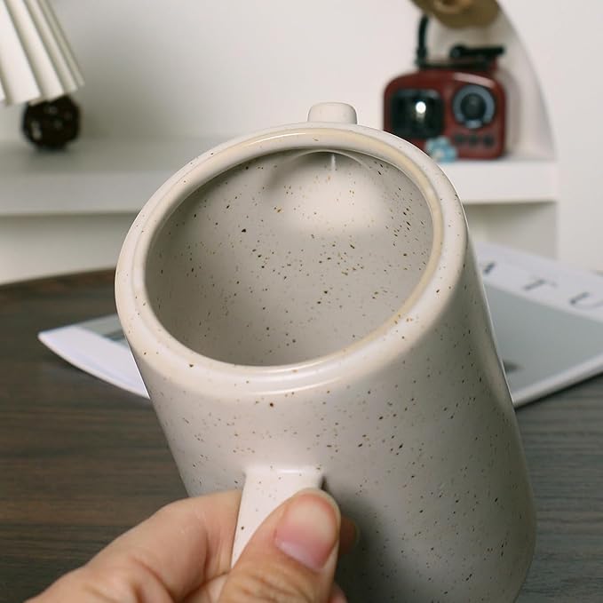 Handmade Japanese Beige Pour Over Coffee Maker Set Ceramic Coffee Dripper Brewer Heat Resistant Coffee Pot Decanter ACM-JB