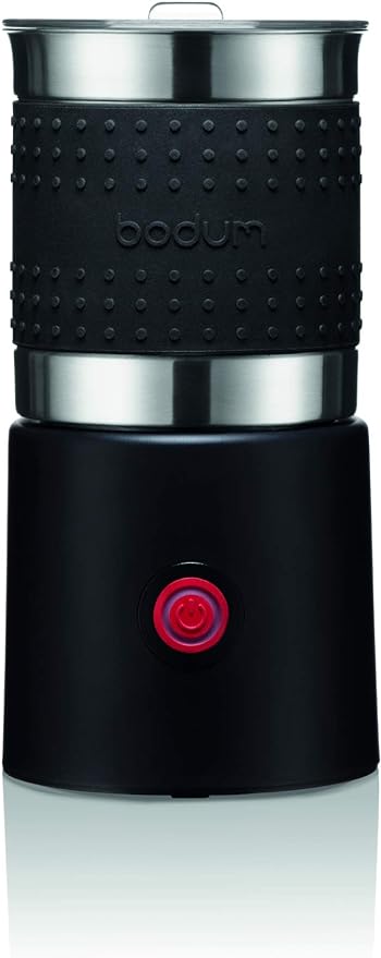 Bistro 13.5oz Bistro Barista Electric Milk Frother, Automatic Temperature Control, Boil-Dry Protection, Black