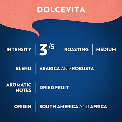 Lavazza Dolcevita Classico Ground Coffee 6 Bags of 12oz, Medium Roast, Rich and Full-bodied, Intensity 3/5, Arabica and Robusta, Ideal for Drip Brewers, (Pack of 6) - Package May Vary