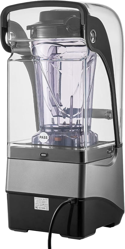 VEVOR Professional Blender for Smoothies, 118 oz 1400W, with Powerful Motor, Multi-Functional Food Processing Blender with Noise Cover for Smoothie/Milkshake/Juice, Fits for Kitchen