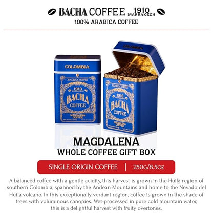 Bacha Coffee | Magdalena Single Origin Signature Nomad Collection, Medium Roast, 100% Arabica Specialty Coffee, Whole Beans, 250g