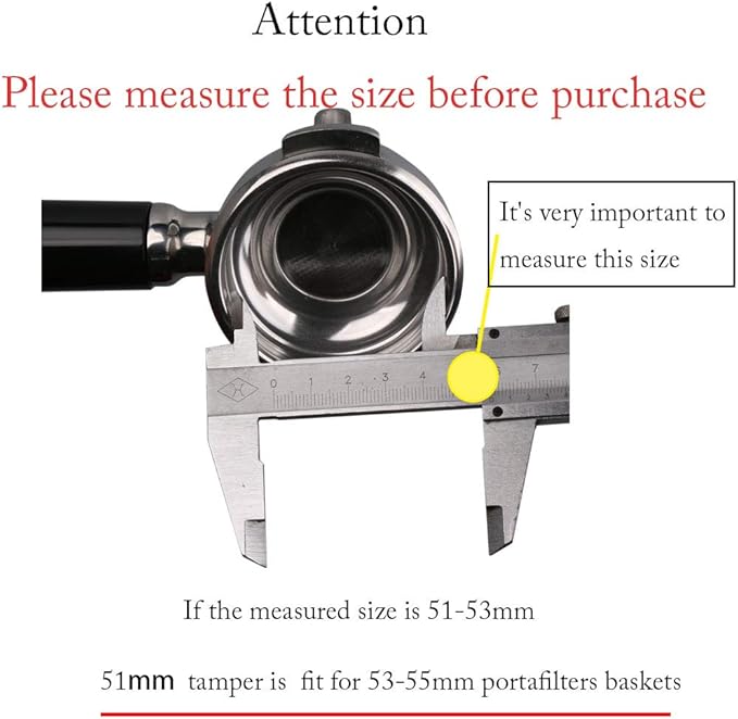 Coffee Tamper 51mm Barista Espresso Base Coffee Bean Press