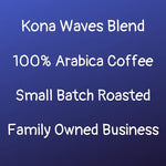 Load image into Gallery viewer, River Moon Coffee, Kona Coffee Whole Bean, Medium Roast, 16 Ounce, Kona Waves Hawaiian Blend, Sustainably Farmed, 100% Arabica
