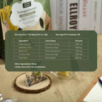 Load image into Gallery viewer, Herbal Planet Stress Relief Tea – Daily Relaxation &amp; Emotional Balance Blend | Green Tea, Elderberry, Turmeric, Rose &amp; Monk Fruit | 20 Tea Bags (4.23oz / 120g)