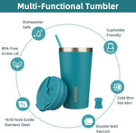 Load image into Gallery viewer, BJPKPK 18oz Tumbler With lid And Straw Stainless Steel Travel Coffee Mug Insulated Tumblers Cups,Laguna