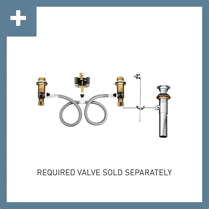 Moen Brushed Gold Weymouth Two-Handle Lever Handle Bathroom Faucet Trim Kit, Valve Required, TS42108BG