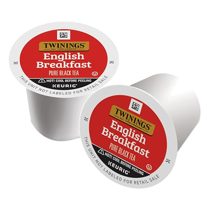 Twinings English Breakfast Black Tea K-Cup Pods for Keurig, 56 Count (Pack of 1) Smooth, Flavourful, Robust, Caffeinated, Enjoy Hot or Iced