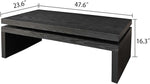 Load image into Gallery viewer, Rectangle Coffee Table for Living Room, Mid Century Modern Coffee Table, Solid Wood Center Table Accent Tea Table for Apartment