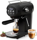 Load image into Gallery viewer, Espresso Machine with Steam Milk Frother Semi Automatic 20 Bar Compact Black with Toggle Switch for home Cafetera Espresso, Latte, Cappuccino, Americano, Macchiato