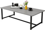 Load image into Gallery viewer, Farmhouse Coffee Table Rectangular Center Table for Living Room Table Wooden Tabletop with Metal Frame,Mid Century Modern Design,Easy Assembly,Wood Coffee Table,Grey