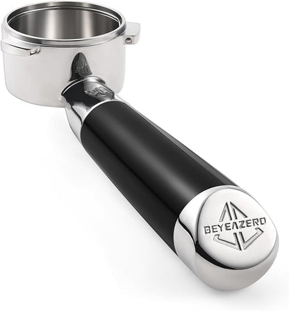 𝟓𝟒𝐦𝐦 𝐁𝐨𝐭𝐭𝐨𝐦𝐥𝐞𝐬𝐬 𝐏𝐨𝐫𝐭𝐚𝐟𝐢𝐥𝐭𝐞𝐫 - Includes Precision Filter Basket - Fits Breville Barista Express and 54mm Breville Machines， Black