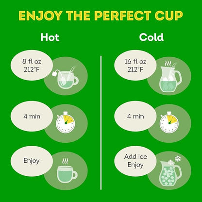 Lipton Decaffeinated Green Tea Bags, Unsweetened Teabags for Decaf Hot Tea or Decaf Iced Tea with Flavonoids, 40 Total Tea Bags (Pack of 2)