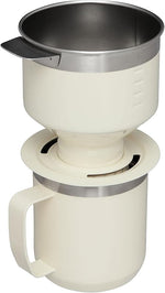 Load image into Gallery viewer, Stanley Perfect Brew Pour Over Set | 12 oz Camp Mug with Lid Included | Drip Coffee Maker with Reusable Filter | Insulated Stainless Steel | BPA-Free | Cream Gloss